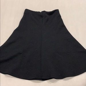 ❌SOLD❌ Black Geometric Fit & Flare Midi Skirt